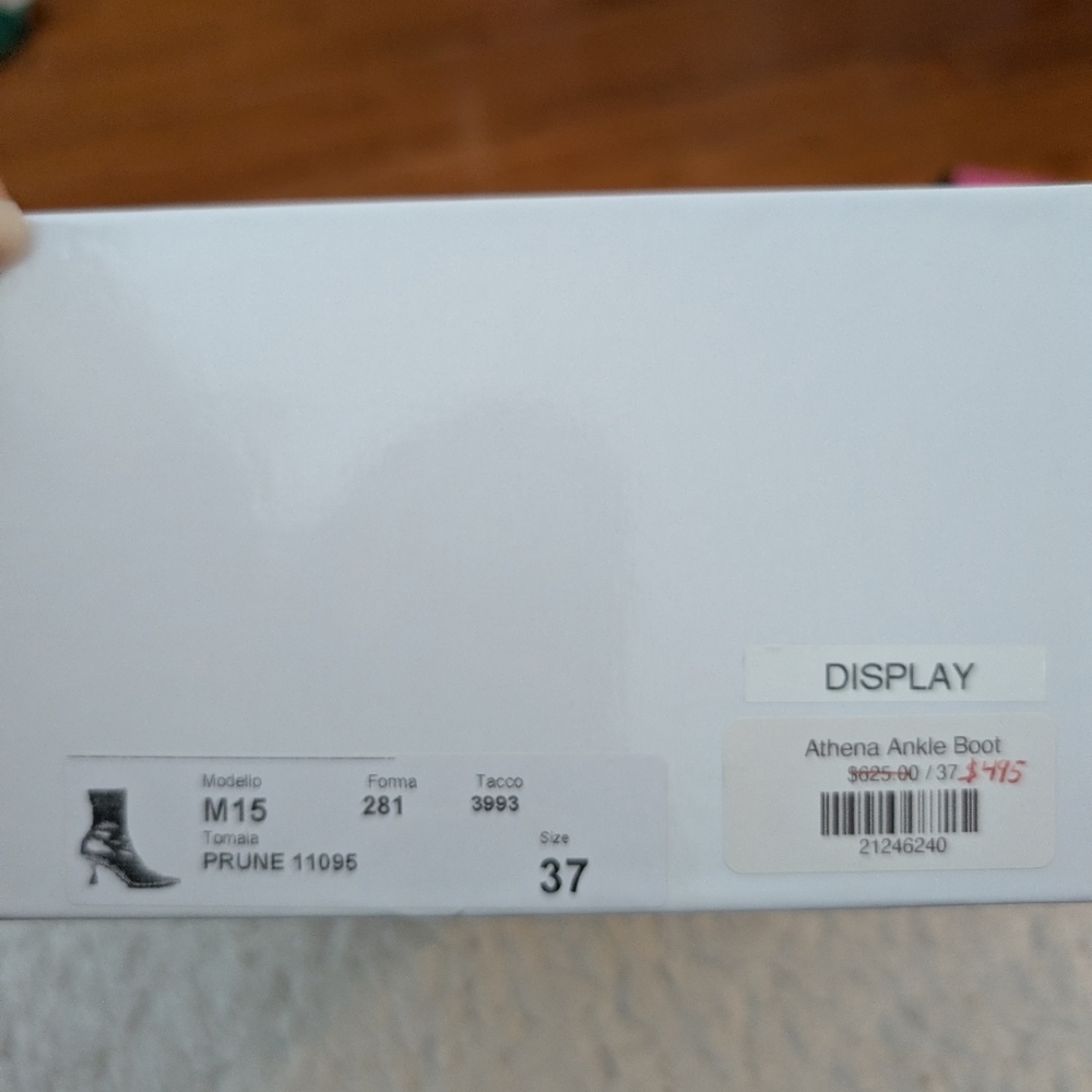 NOMIA Athena Ankle Boot in Prune 37 New In Box - Picture 16 of 16